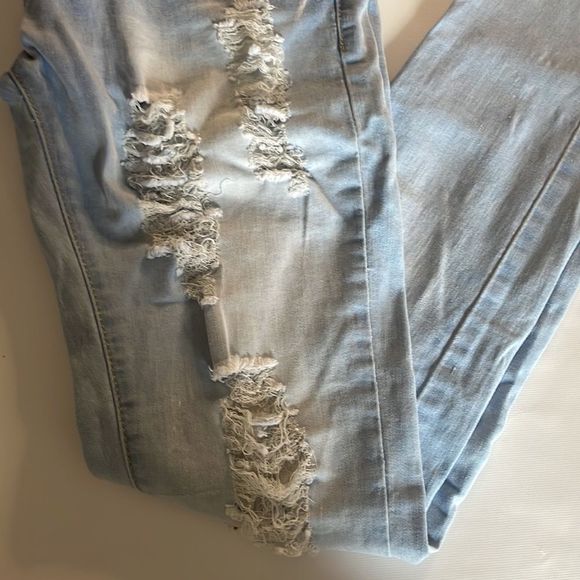 G-smack denim size medium 38 Light blue and white wash super distressed - Picture 2 of 8